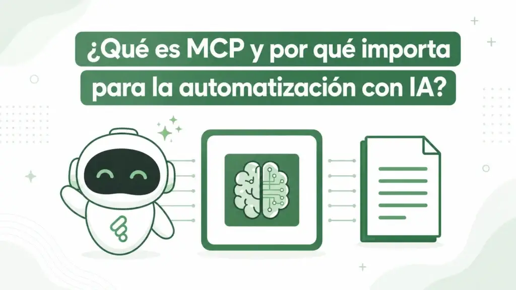 Arquitectura MCP que conecta una aplicación de IA con herramientas de negocio