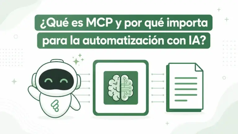 Arquitectura MCP que conecta una aplicación de IA con herramientas de negocio